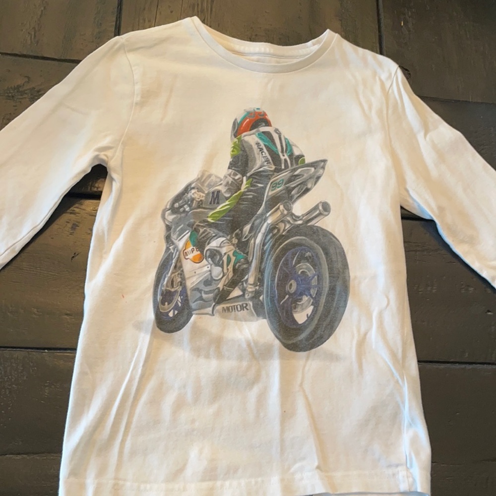 Mayoral boys graphic motorcycle print long sleeve